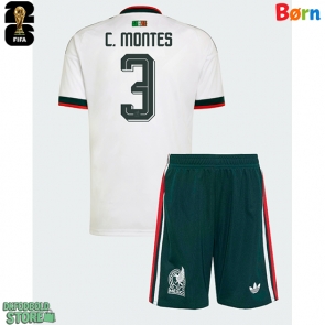 Mexico Cesar Montes #3 Replika Babytøj Udebanesæt Børn VM 2026 Kortærmet (+ Korte bukser)